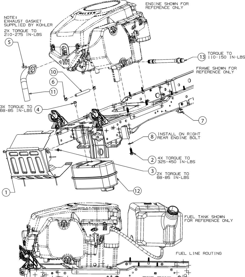 Engine Accessories Diagram and Parts List for XT1-LT42KH (13AVA1CS256-Carb)(2016) Cub Cadet Lawn Tractor